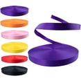 thumbnail image 1 of Rope & Cord Polyester Webbing – 25 mm. Low Stretch Extra Stable Webbing for Cargo & Marine Use – Purple, 9 meters, 1 of 5