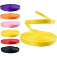 thumbnail image 1 of Rope & Cord Polyester Webbing – 25 mm. Low Stretch Extra Stable Webbing for Cargo & Marine Use – Yellow, 4.5 meters, 1 of 5
