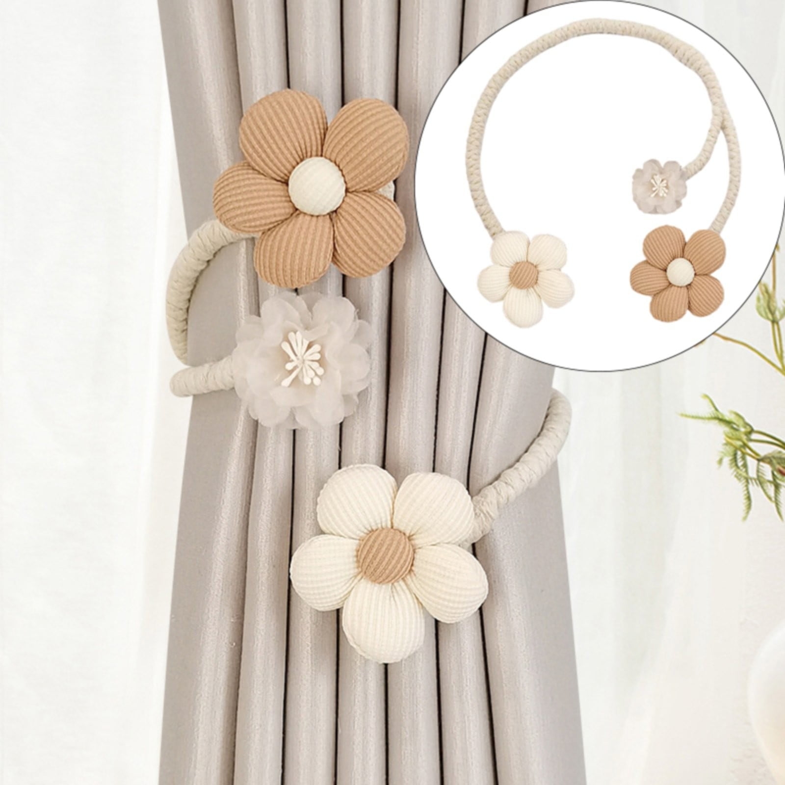 Rope Curtain Tiebacks, 1 Pc Curtain Tiebacks, Curtain Holdbacks ...