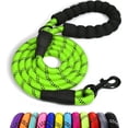 thumbnail image 1 of Rope Dog Leash 6.5 FT with Comfortable Padded Handle, Highly Reflective Threads Dog Leash for Large/Medium Dogs, 1/2 inch, Multi-Color, 1 of 5