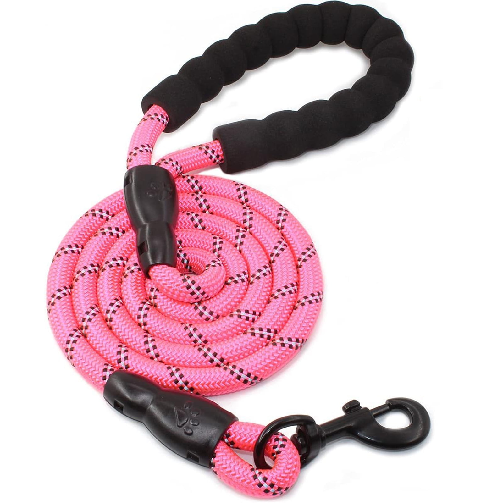 Rope Dog Leash, Heavy Duty Dog Leash with Comfortable Padded Handle and