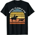 thumbnail image 1 of Rope Flank & Tie Rodeo Roping T-ShirtMen and women, Black T-shirt, size: Extra large, 1 of 4