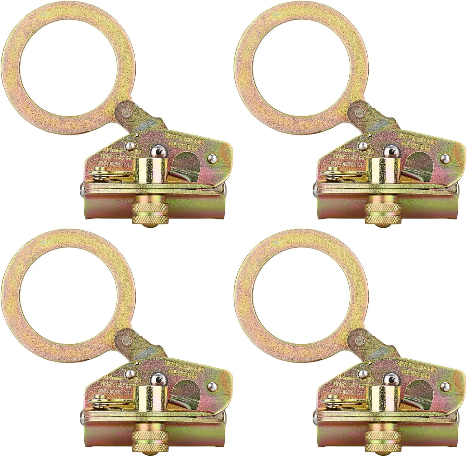 Rope Grab Ascender Fall Protection 25KN Riser Adjuster Fits 9/16