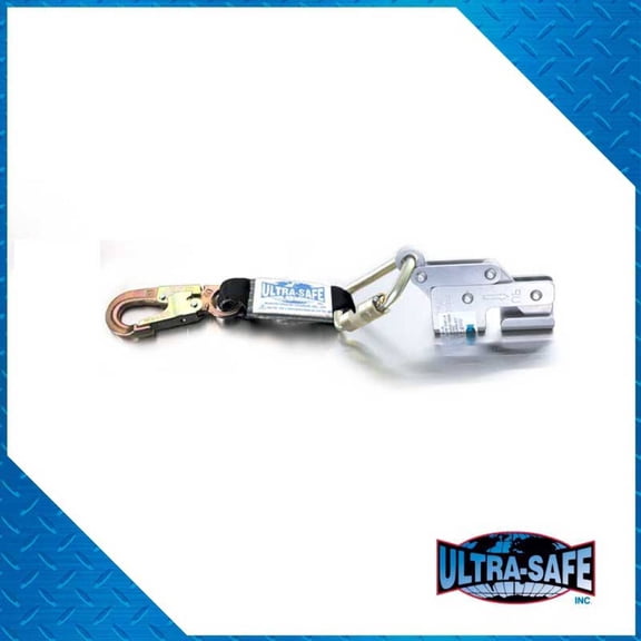 Rope Grab Economy for 3/8 Galvanized or Stainless Steel Wire Rope w/Shock Pack & Hook Attached