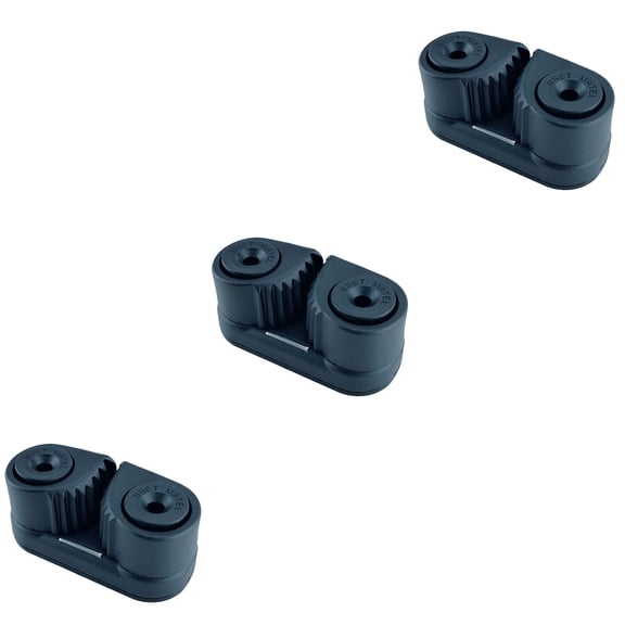 LIOOBO Nylon Cam Cleat, Flared Entry, Black, for Boat, Lightweight, 3Pcs