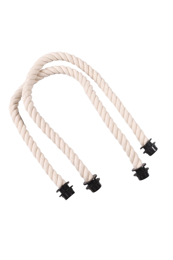 Rope Handle with Canvas Insert Handbag Strap Repair Replacements for Beach Bag Handbag Canvas Tote Shoulder Bag