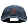 thumbnail image 1 of Rope Hanging Embroidered Unstructured Pigment Dyed Cotton Cap - Navy OSFM, 1 of 5