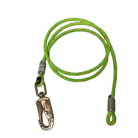 Rope Logic 1/2" x 15' Wirecore Flipline Swivel Snap
