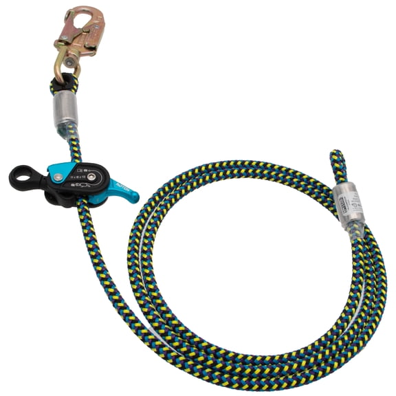Rope Logic Stileo 1/2" x 15 ft. Wirecore Lanyard Flipline with Notch Guide & Steel Swivel Snap (101171)