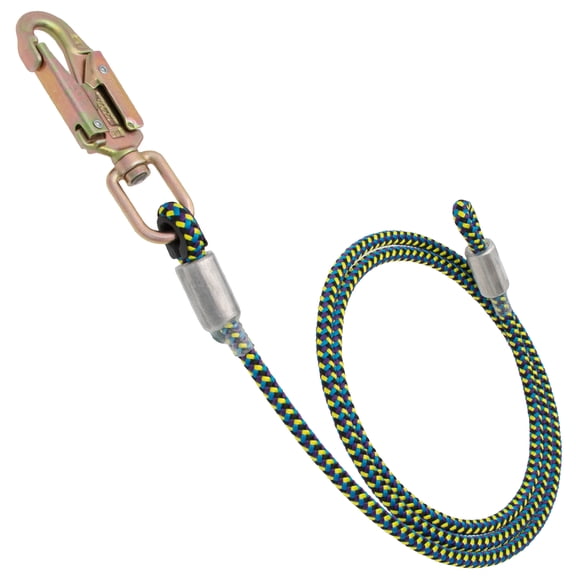 Rope Logic Stileo 1/2" x 8 ft. Wirecore Lanyard Flipline with Steel Swivel Snap (101328)