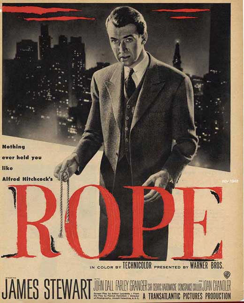 Rope Movie POSTER 11 x 17 Style D