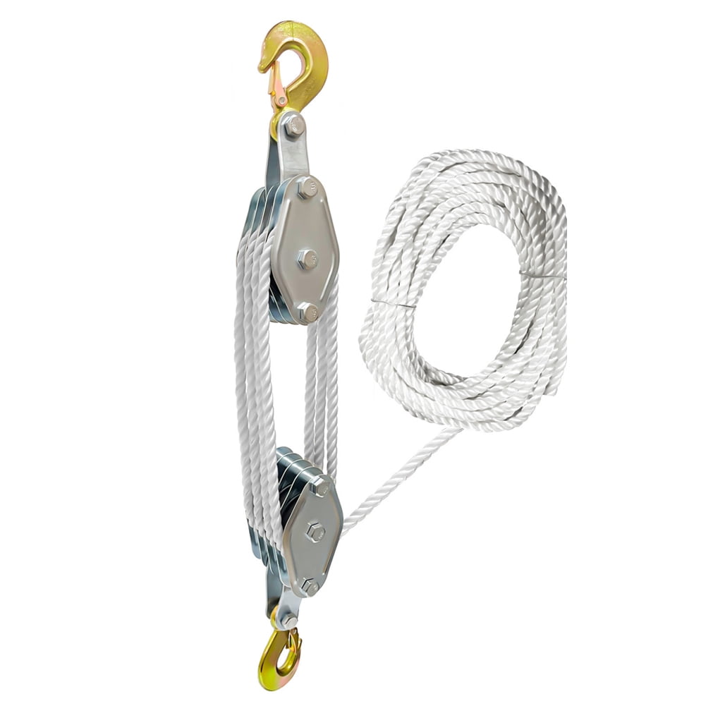 Rope Pulley Hoist,Rope Block Rope Manual Handheld Crane Duty Rope Crane ...