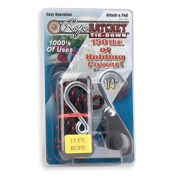 Rope Ratchet Rope Ratchet,Hook,15 ft.L,Polypropylene 10015 - Walmart.com