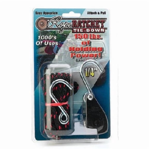 Rope Ratchet Rope Ratchet,Hook,8 ft.L,Polypropylene 10010