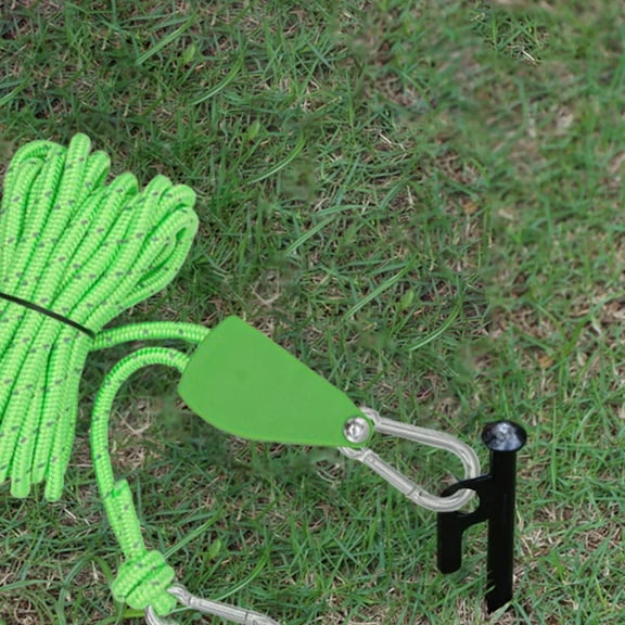 Rope Ratchet Tie Down, Block & Tackle Pulley System with Hooks, Adjustable Hanger for Kayaks, Canopies, Tents, Braided Nylon Rope, Ideal for Roof Rack, Canoe Tie Downs(236.22 inches)