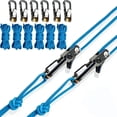 thumbnail image 1 of Rope Roller, 6-Pack Paracord Adjusters, Rope with Roller Tensioner for Easy and Secure Tying, Duty Tie Down for Camping, Tarps, Guy Lines, Boating & Outdoor Gear – Includes Cord & Carry Case, 1 of 8