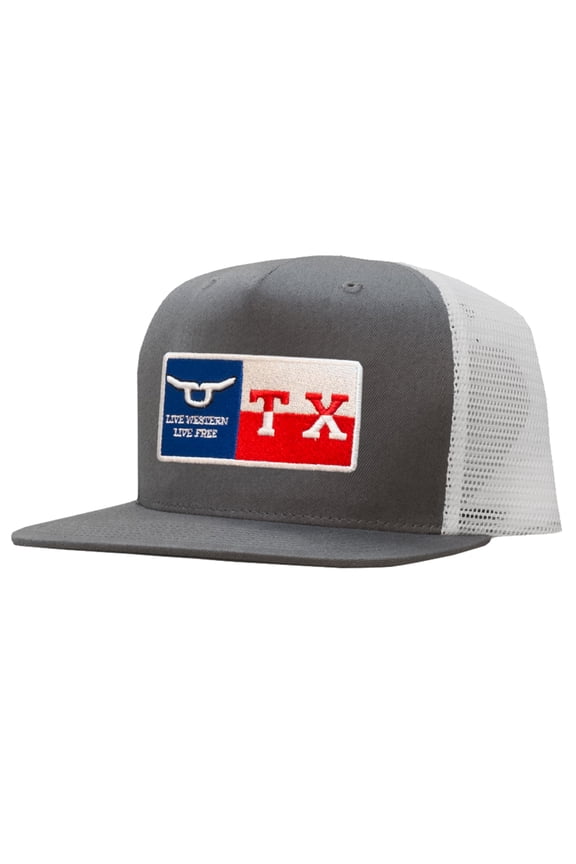 Rope Smart Western Style Mesh Flat Retro Trucker Fit Texas Solo Patch Cap