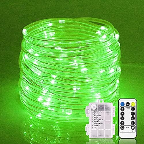 Rope String Lights, 12M 100LED Rope String Lights Ribbon Mood Rope Light Waterproof Battery Tube Lights 8 Modes