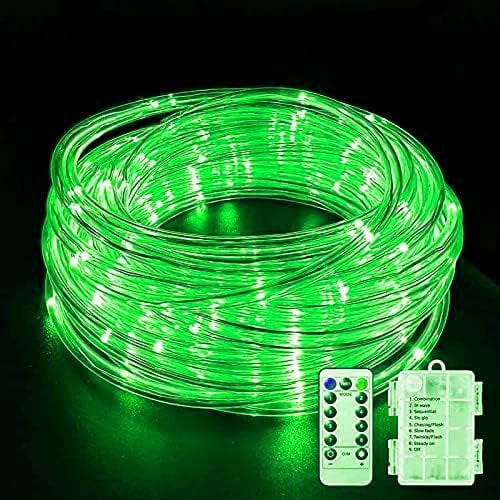 Rope String Lights, 7M/23ft 50LED Waterproof 8 Mode/Remote Battery Christmas Lights,Battery Powered String Lights Outdoor Indoor for Christmas Decorations