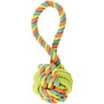thumbnail image 1 of Rope TPR Rings Ball with Coiled Tug Dog Toy, MultiColor - Medium, 1 of 1