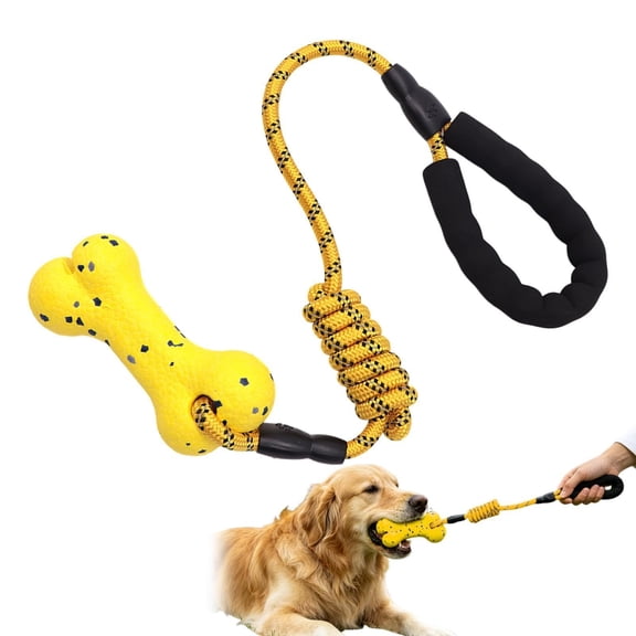 Rope Toys for Dogs | Heavy Duty Dog Rope Toys - Interactive Bone Pet Supplies | Small Medium Large Breed Aggressive Chewers Fetch Boredom Training Enrichment Keep Busy