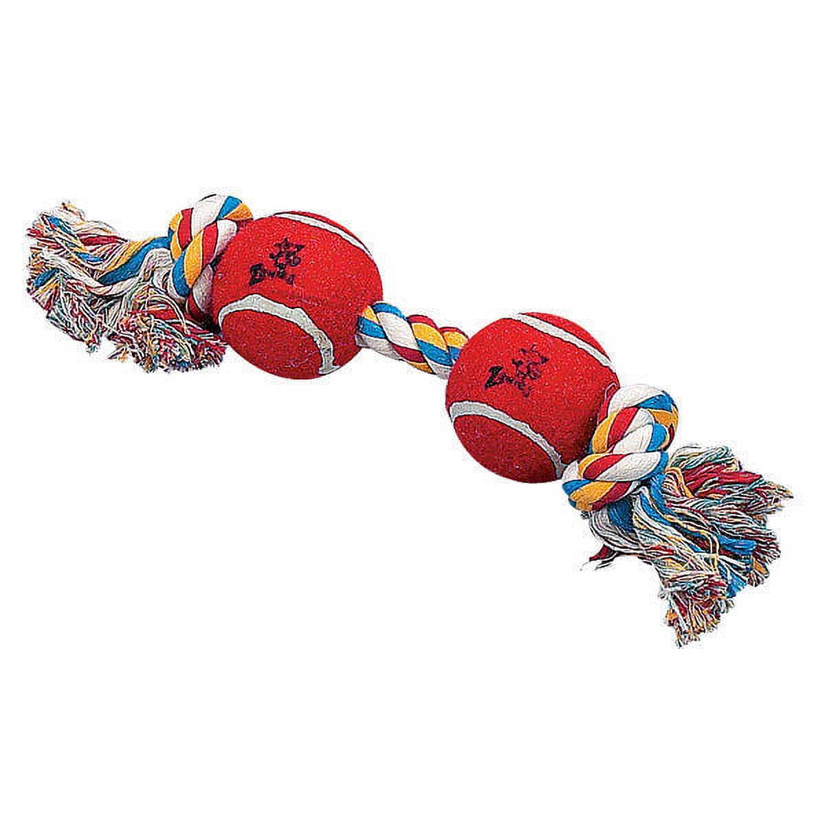 Rope Toys for Dogs Bright Multi Colored Tennis Ball Tugs Choose Shape