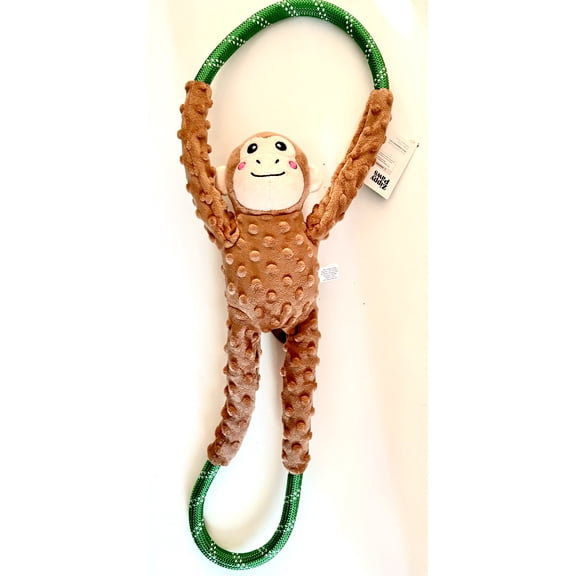 Rope Tugz Brown monkey Dog Toy