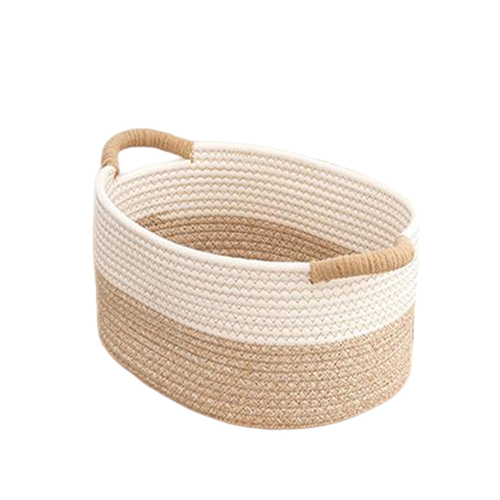 Rope Woven Baskets for Organizing, Small Basket Portable Nordic Sturdy