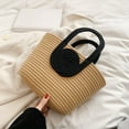 thumbnail image 1 of Rope Woven Tote Bag Large Capacity Shoulder Bag, Casual Lightweight Handbag with Reinforced Handles for Daily Use Shopping Beach Travel, Stylish Woven Bag for Women Everyday Outfits, 1 of 6