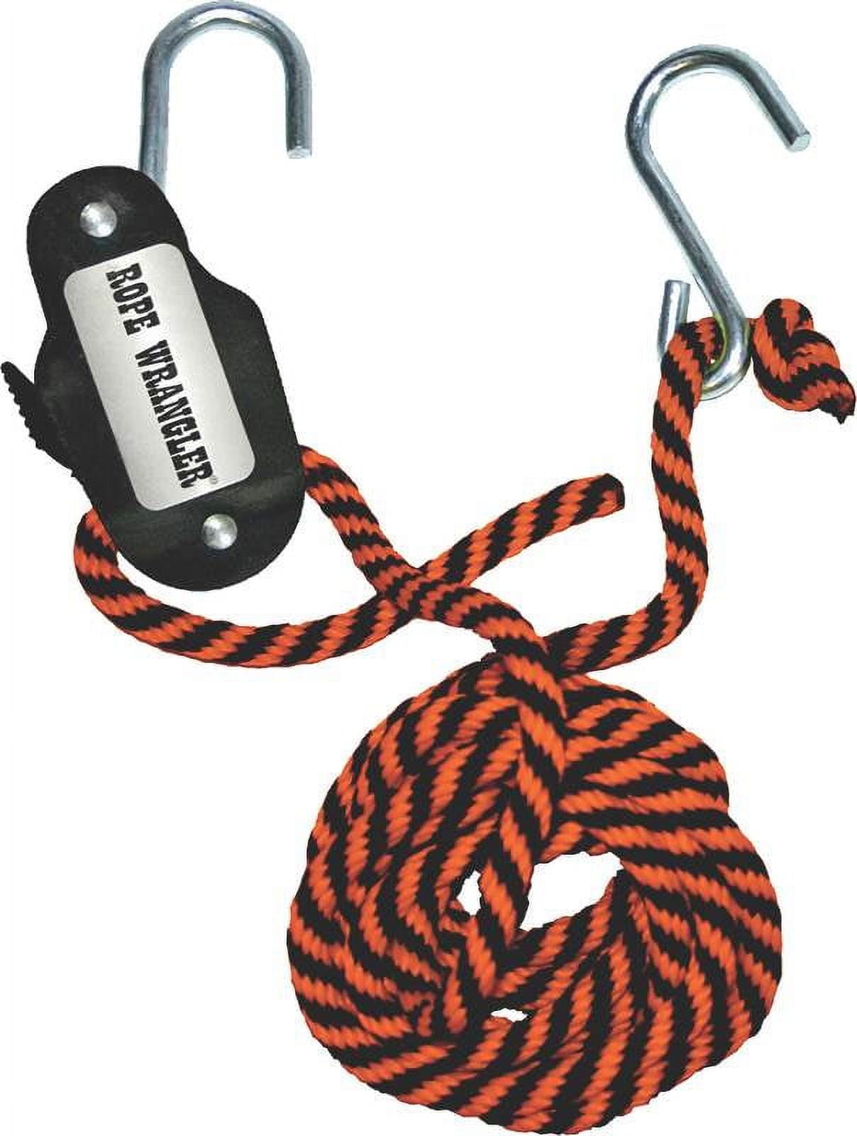 Rope Wrangler 07007 Tie Down, 250 lb 16 ft L x 3/8 in W