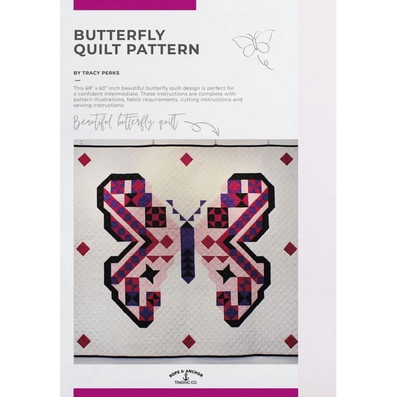 Rope and Anchor Trading Quilting Pattern Butterfly - Quilts