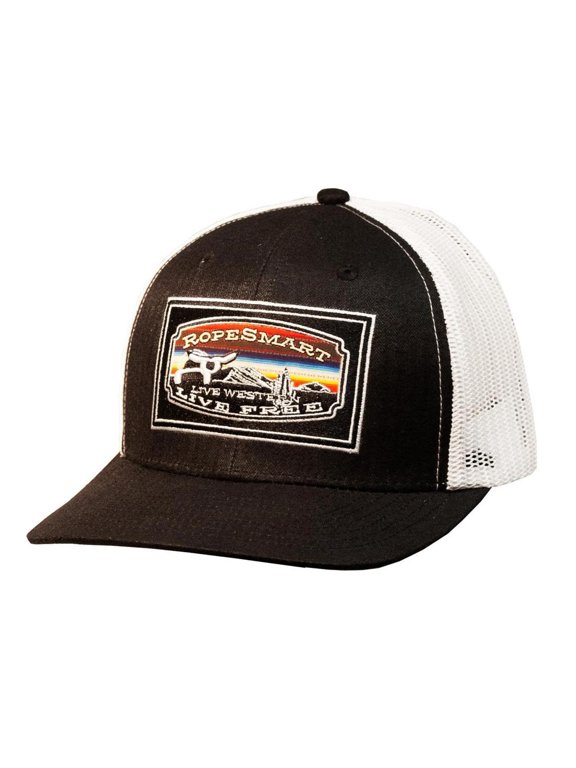 Black Serape Live Free Desert Patch Cap