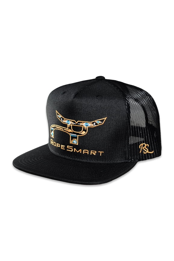 Desert Blue Santa Fe Black Trucker Cap