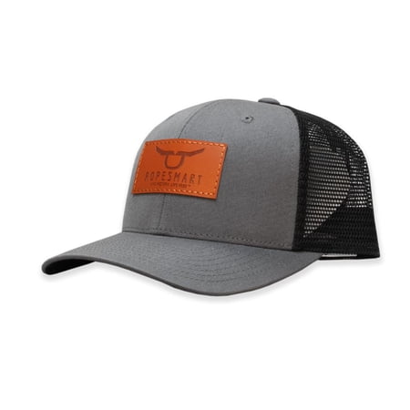 RopeSmart Solo Steer Square Leather Patch Cap