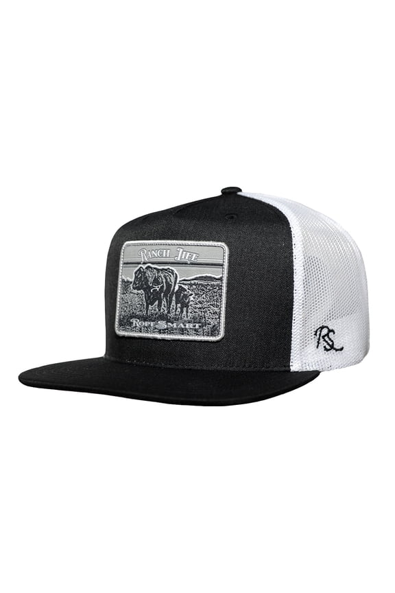 Ranch Life Black Trucker Cap