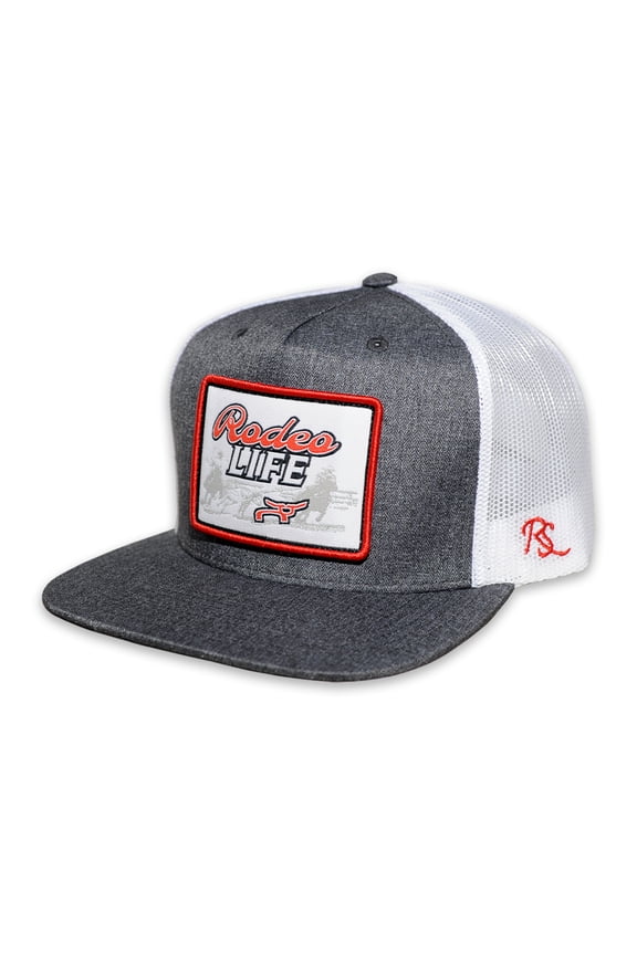 Rodeo Life Patch Gray Trucker Cap