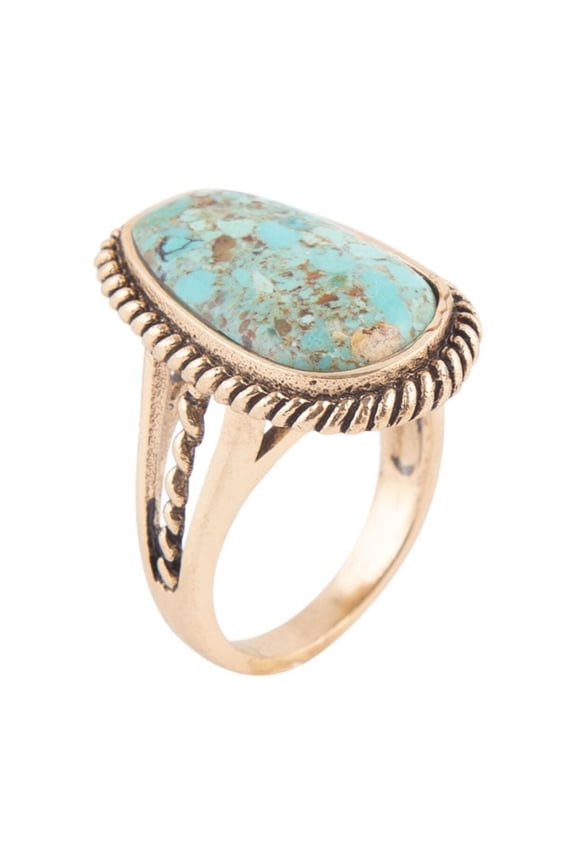 Roped Turquoise Ring