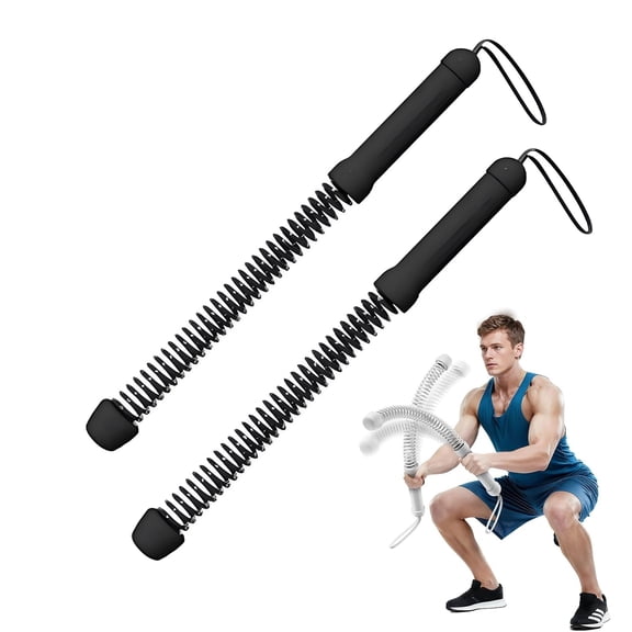 Ropeless Battle Rope for Home Gym,Portable Workout Ropes for HIIT Workouts, Low-Impact Cardio Training, Home Workout, Fitness Equipment for Women Men (Black)