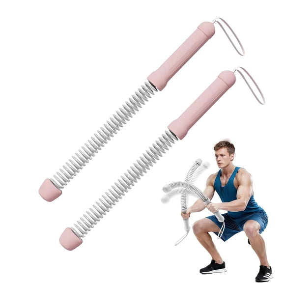 Ropeless Battle Rope for Home Gym,Portable Workout Ropes for HIIT Workouts, Low-Impact Cardio Training, Home Workout, Fitness Equipment for Women Men (Pink)