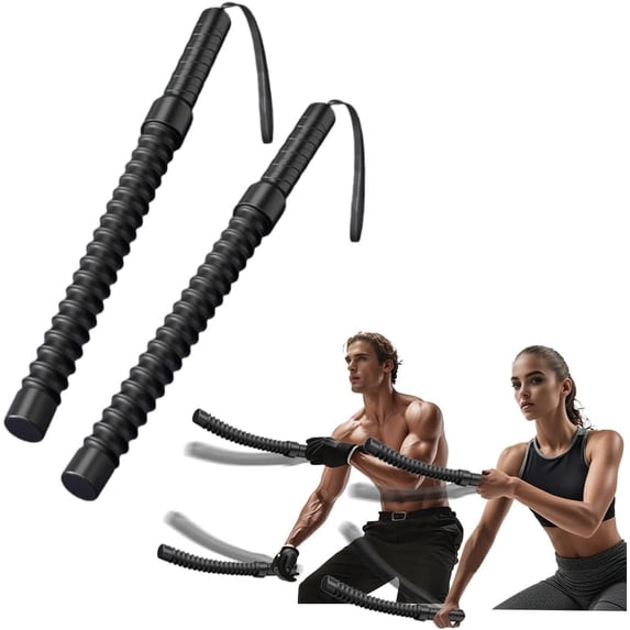 Ropeless Battle Ropes, 2PCS Cordless Battle Ropes, Battle Ropes for Home Gym, Portable Battle Ropes, Battle Ropes for Home, Battle Rope Sticks, Battle Ropes Ropeless, Adjustable Ropeless Battle Ropes
