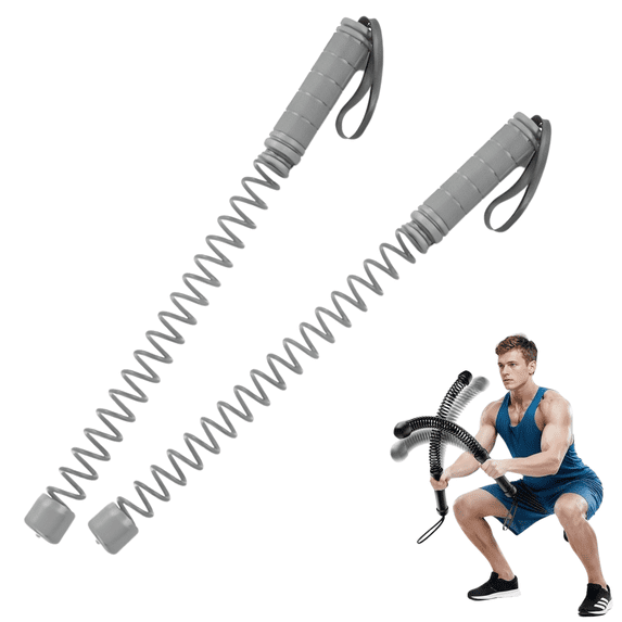 Ropeless Battle Ropes for Home Gym-Portable Cordless Training Rope Fitness Equipment for Men & Women,Weighted Workout Ropes for HIIT,Versatile Exercise Equipment for Home and Travel(Grey)