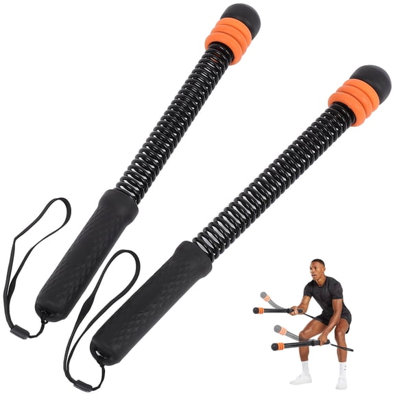 Ropeless Battle Ropes - Workout Ropes for Home Gym, Portable Battle Ropes with 3 Weight Rings for Full Body Workout, Strength Building & Cardio Training for Men & Women, Black