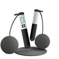 thumbnail image 1 of Ropeless Jumping Rope with Weight Ball,Adjustable Rope Length Counter for Workout Home Fitness - black and white, 1 of 5