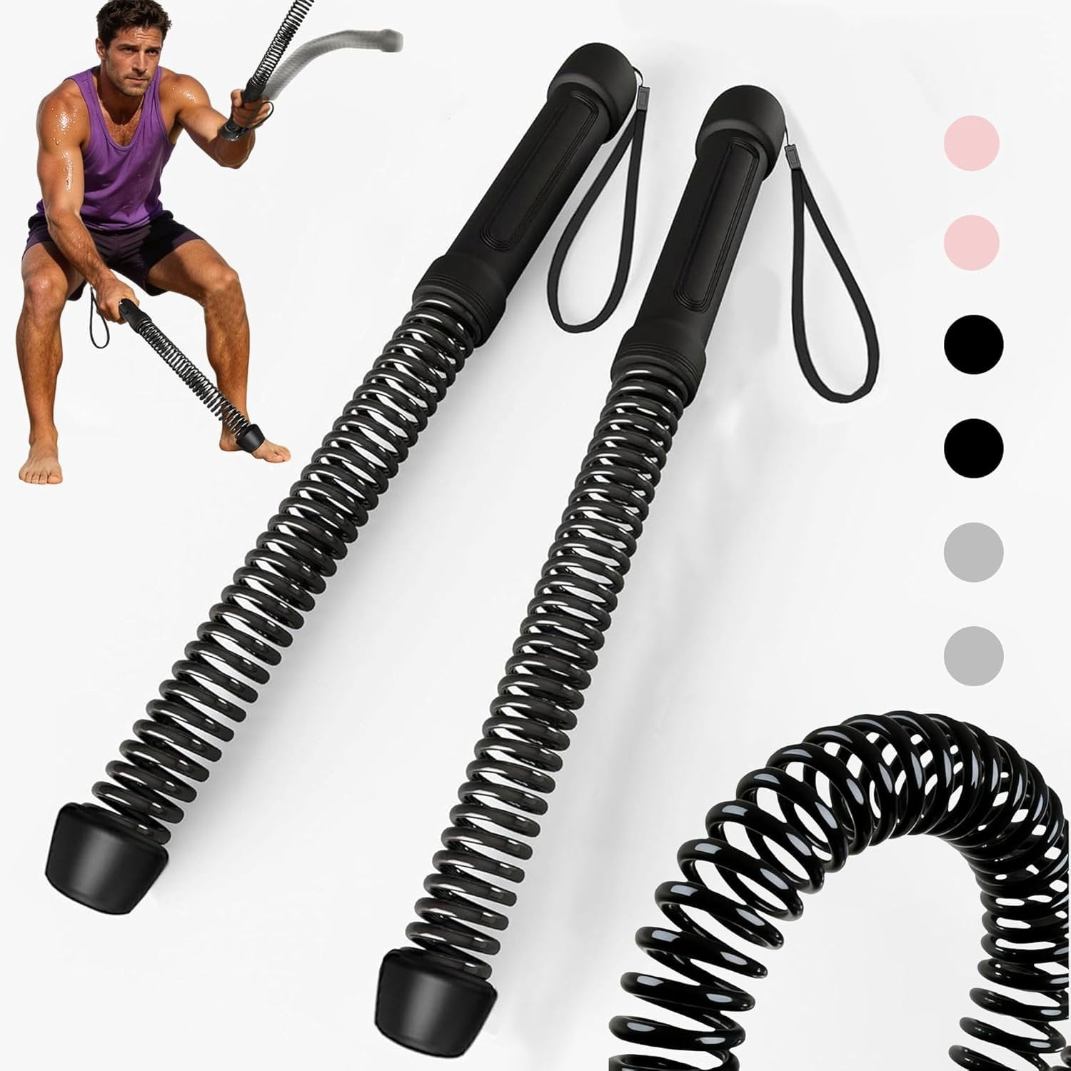 Ropeless Ropes for Gym-Portable Cordless Rope Fitness Equipment for Men ...