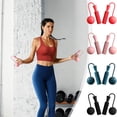thumbnail image 1 of Ropeless Weighted Jump Ropes Pair | Indoor Silent Skipping Adjustable Fitness Equipment | Foam Grip Handles | Steel Bearings | PVC Cordless Design | Cardio Workout | Home Exercise Set, 1 of 9