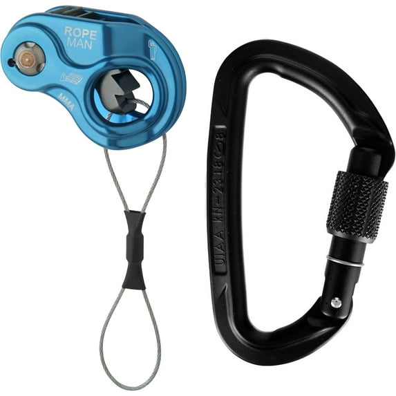 Ropeman 1 Ascender - Lightweight Rope Clamp for Climbing, Hunting, Tree Climbing, & Rigging