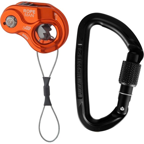 Ropeman 1 Ascender - Lightweight Rope Clamp for Climbing, Hunting, Tree Climbing, & Rigging