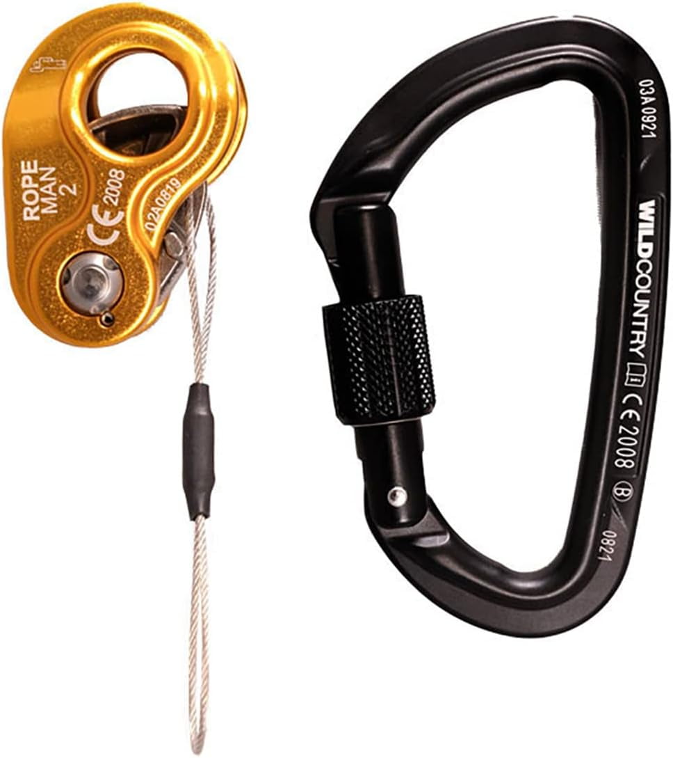 Ropeman 2 Ascender Lightweight Rope Clamp for Climbing, Hunting, Tree