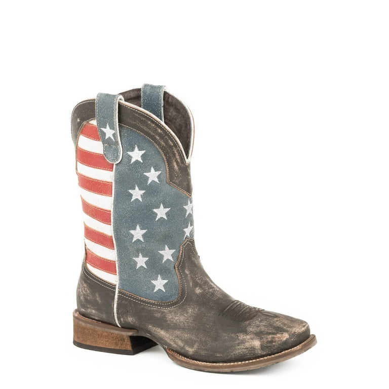 Roper rebel flag boots best sale