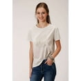 thumbnail image 1 of Roper Apparel Womens  Cream Horseshoe Graphic Tee XL White, 1 of 1